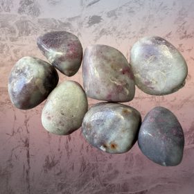 Lepidolite & Pink Tourmaline Tumbled Stones