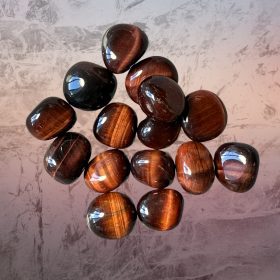 Red Tiger Eye Tumbled Stone