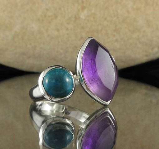 Amethyst Chrysocolla Ring