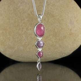 Ruby Sapphire Amethyst Pendant