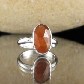 Orange Kyanite Ring
