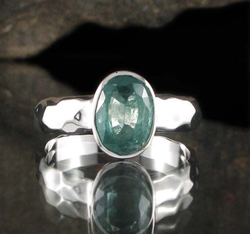 Emerald Kyanite Ring