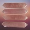 Rose Quartz polished Double Terminated wand