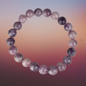 Lepidolite Round Bracelet