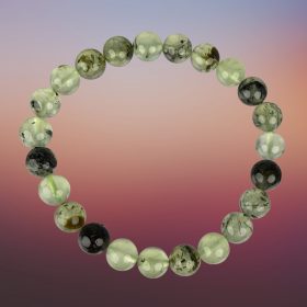 Prehnite Epidote Round Bracelet