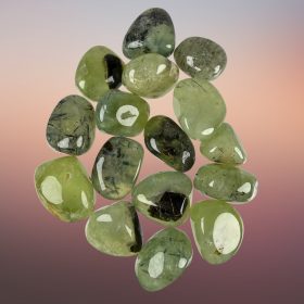 Prehnite Epidote Tumbled Stone