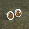 Orange Kyanite Stud Earrings 9