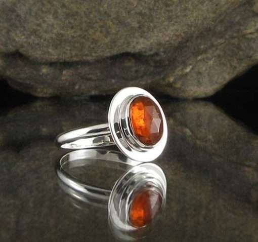 Orange Kyanite Ring 8