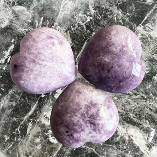 Lepidolite Heart 3