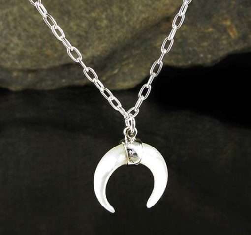 Mother of Pearl Sterling Silver Necklace