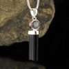 Black Tourmaline Tourmalinated Quartz Pendant 2