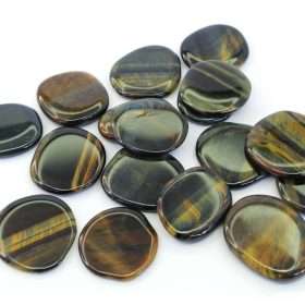 Multi Tiger Eye Flat Stone Small 