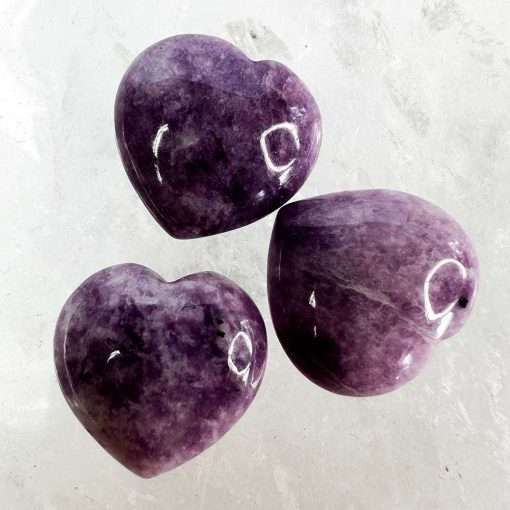 Lepidolite Heart 1