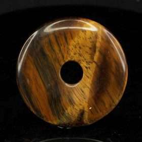 Tiger Eye Donut Pendant 40mm 2