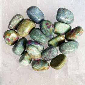 Ruby Fuschite Kyanite Tumbled Stone 2
