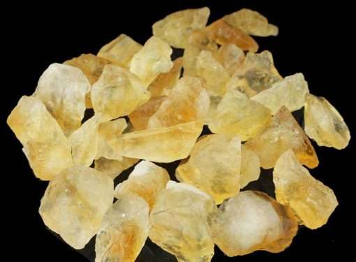 6 x Citrine Rough Stones