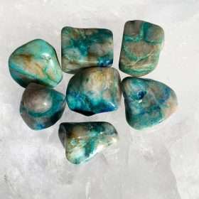 Dioptase Quartz Tumbled Stone